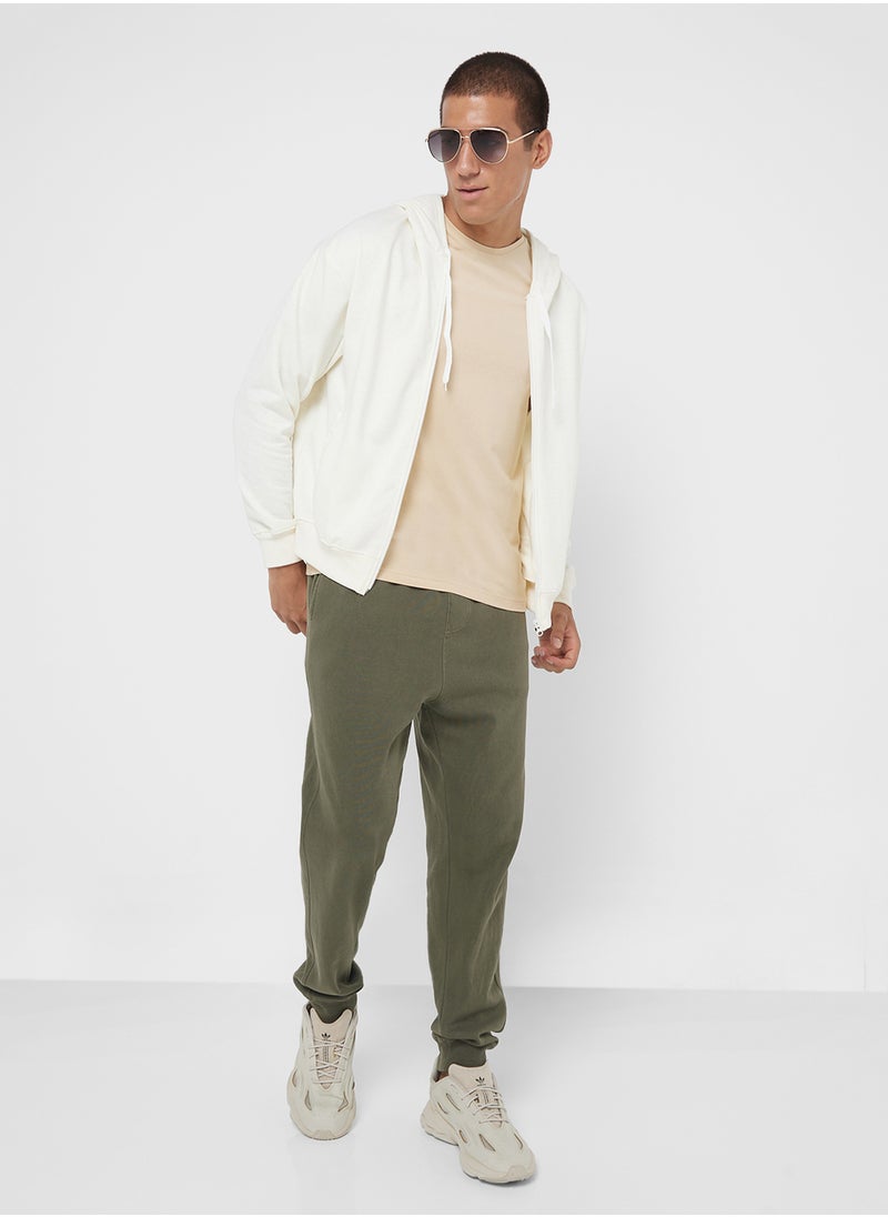 Seventy Five Basics هودي أساسي بحجم كبير بسحّاب  - Image 4