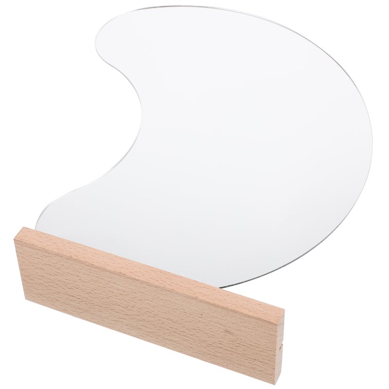 Base Desktop Cosmetic Mirror Dorm Desktop Irregular Mirror Makeup Mirror - Image 1