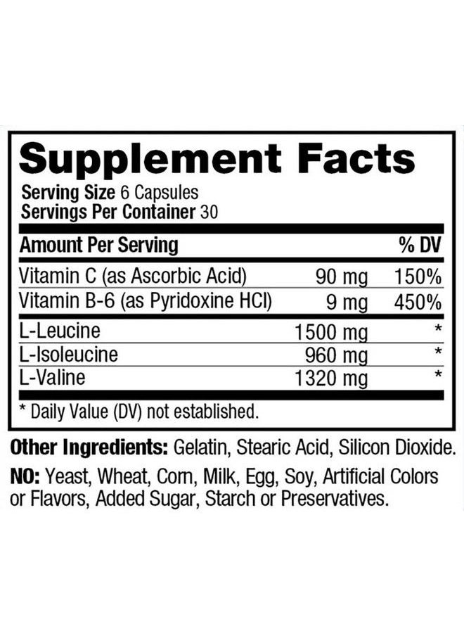 PROLAB - Bcaa Plus Branched Chain Essential Amino Acids Build Lean Muscle Mass Increase Strength & Recovery 3780Mg Per Serving180 Capsules - Image 1