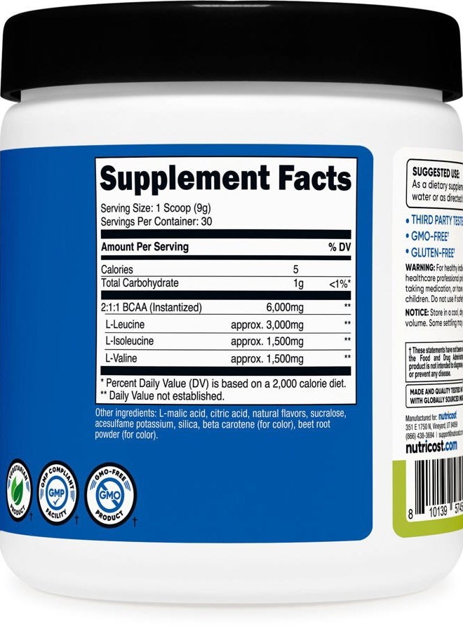 Nutricost BCAA Powder 2:1:1 (Peach Pear, 30 Servings) - Branched Chain Amino Acids - Image 5