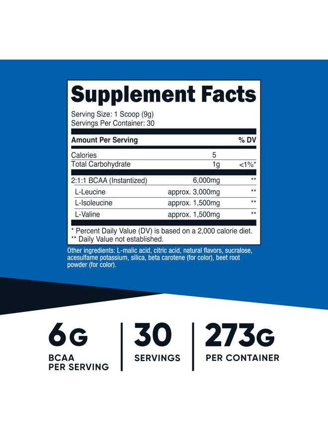 Nutricost BCAA Powder 2:1:1 (Peach Pear, 30 Servings) - Branched Chain Amino Acids - Image 2