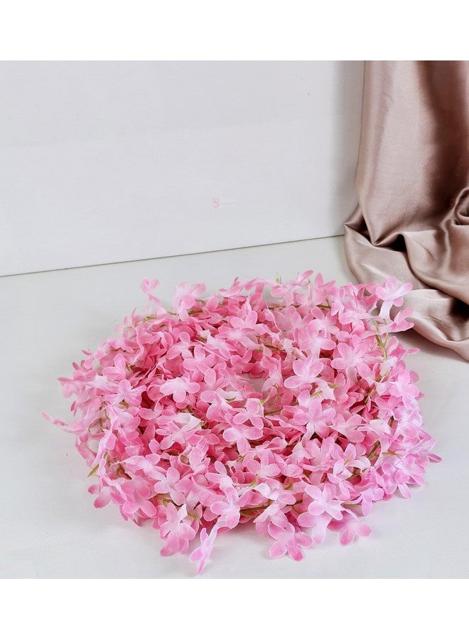 Satyam Kraft SATYAM KRAFT 2 Lines Artificial Ixora Flower Garlands - Decorative Hanging Plants for Home, Wedding,Home Decor,Office,Living Room,Festivals & Special Occasions (Pack of 2)(Pink)  - Image 4