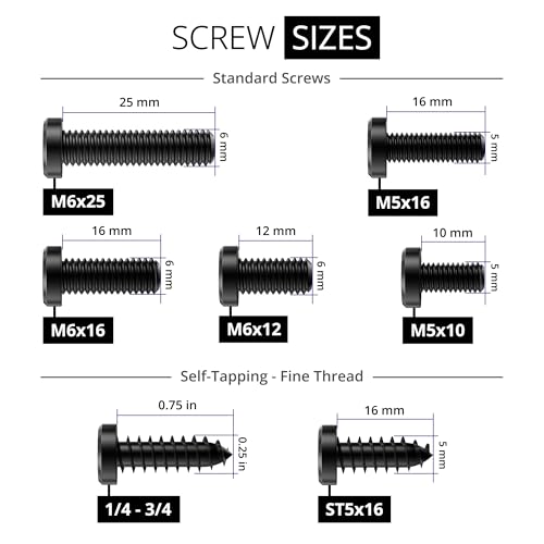 Rightcar Solutions Ultimate License Plate Screw Kit | Anti-Theft Fasteners | Rattle-Proof, Rust-Proof Stainless Steel Screws (Black Kit) - Image 3