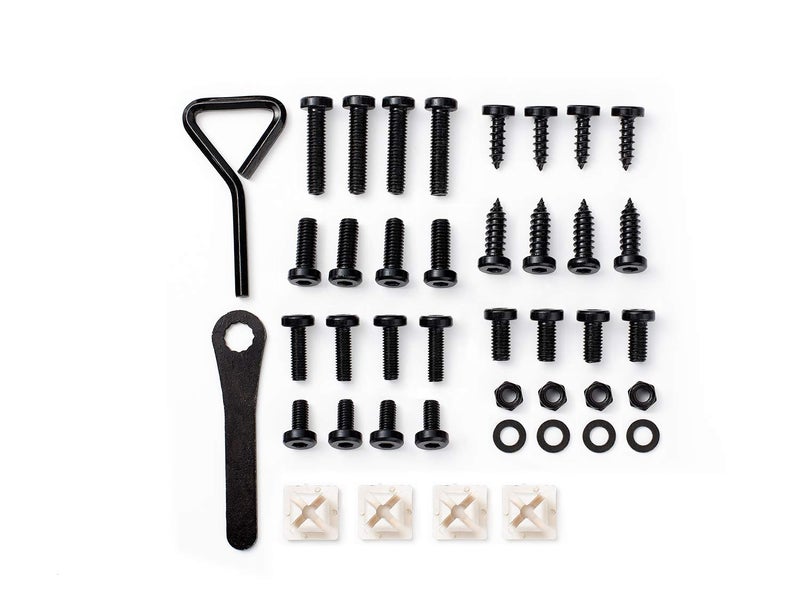 Rightcar Solutions Ultimate License Plate Screw Kit | Anti-Theft Fasteners | Rattle-Proof, Rust-Proof Stainless Steel Screws (Black Kit) - Image 1