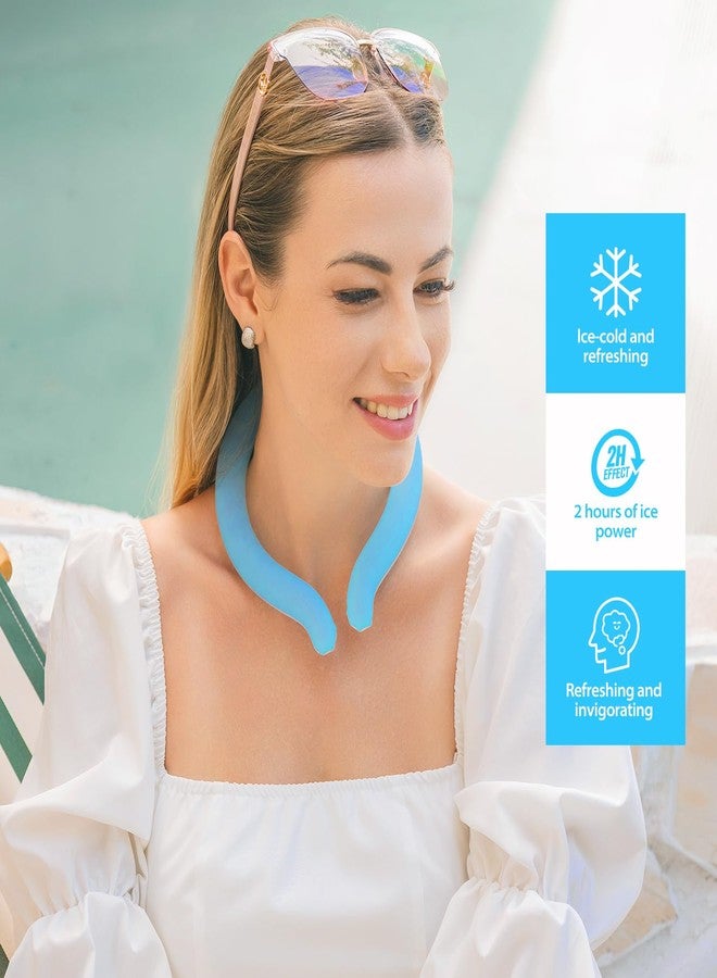 kimkoo Neck CoolingTube with Insulated Bag, Reusable Frozen Neck CoolingProducts for HotWeather (1, Blue - Image 5