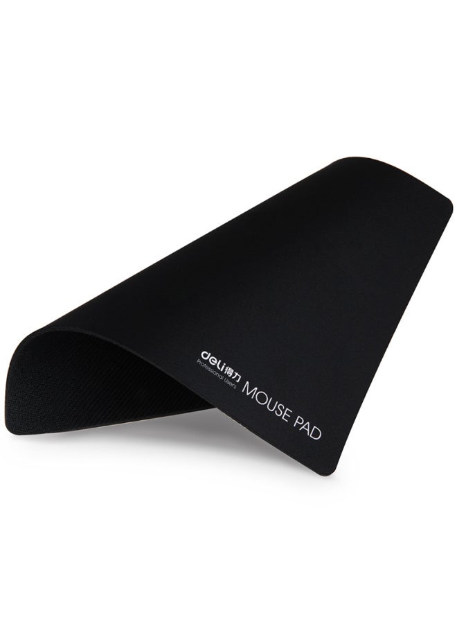 Deli Mouse Pad, Durable Office And Gaming Mouse Pad, Office Supplies, 200*250mm, Black, 3692