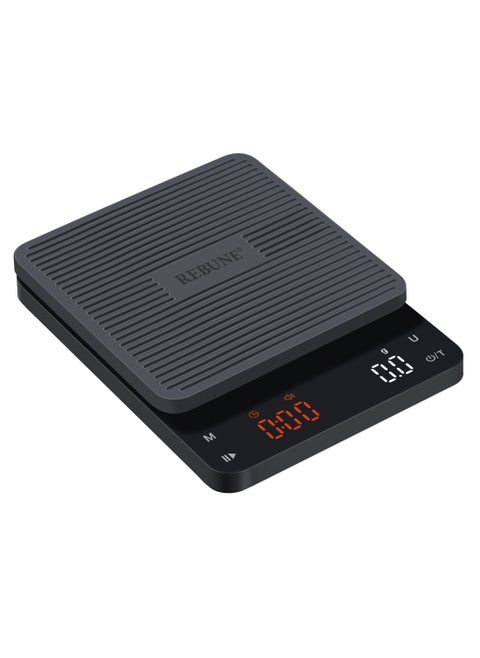 High Resolution LED Display Digital Coffee Scale With Weighing Range From 0.1g To 3000g RE-15-004