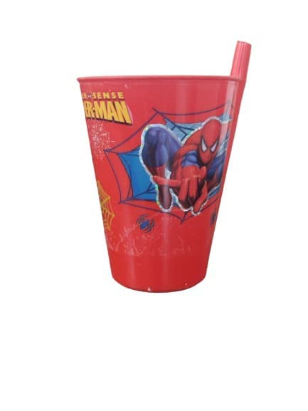 BANCROFT BANCROFT Plastic 200ml Frosty Sipper Glass or Tumbler with Straw and Lid for Juice Water or Soft Drinks Boys and Girls Multicolor Pack of 2  - Image 2