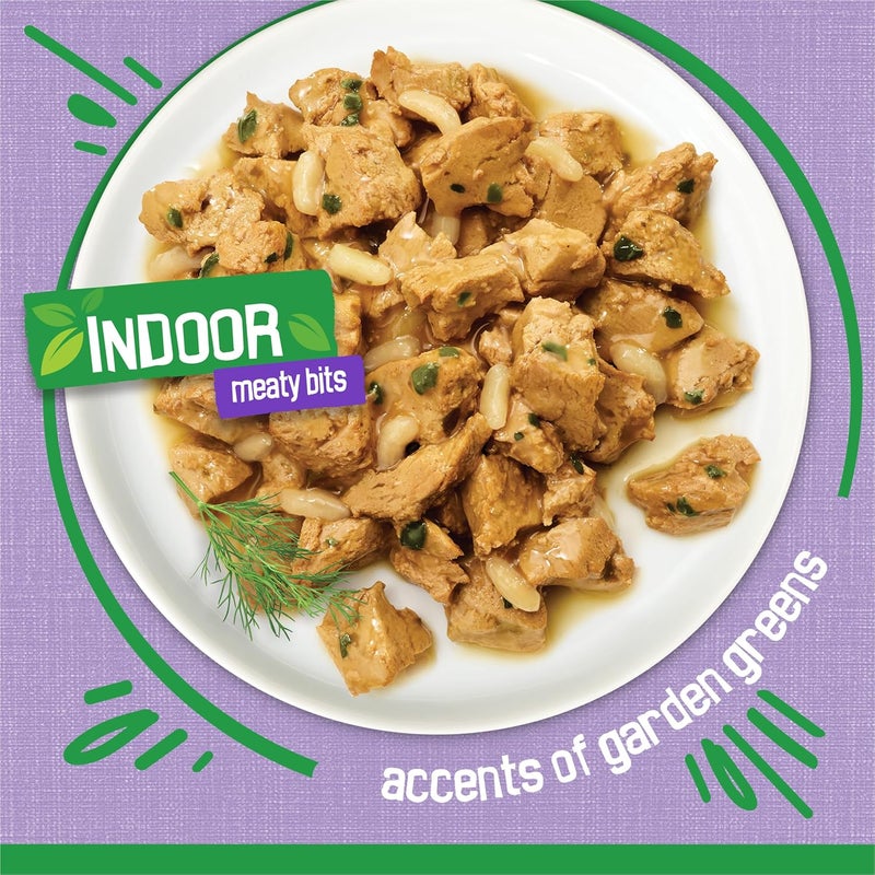 Friskies Purina Indoor Homestyle Turkey Dinner Wet Cat Food with Garden Greens in Gravy - Image 4