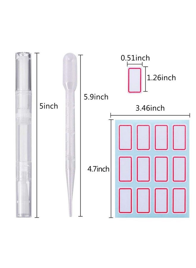 8 Pcs Transparent Twist Pens Cosmetic Container Empty Cuticle Nail Oil Pen With Brush Tip Lip Gloss Twist Pens Refillable Eyelash Growth Liquid Tube With 5 Transfer Pipettes 1 Stickers - pzsku/Z2A5CCF6844B947519A5BZ/45/_/1694502668/8ff9672d-9775-4a12-bb83-6b64ef41ec58