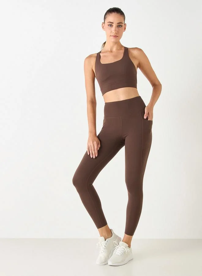 ADOT by Splash Elasticated Waist Leggings with Pockets