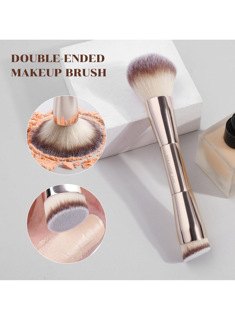 مانجي مجموعة فرش مكياج من مانج، 7 قطع، فرش مكياج كابوكي مزدوجة الجوانب، فرشاة تحديد الوجه، كريم الأساس، البودرة السائلة، خافي العيوب، كريم الأساس، مستحضرات التجميل، البرونزر، المزج، أحمر الخدود، التلميع، أدوات المكياج - Image 4