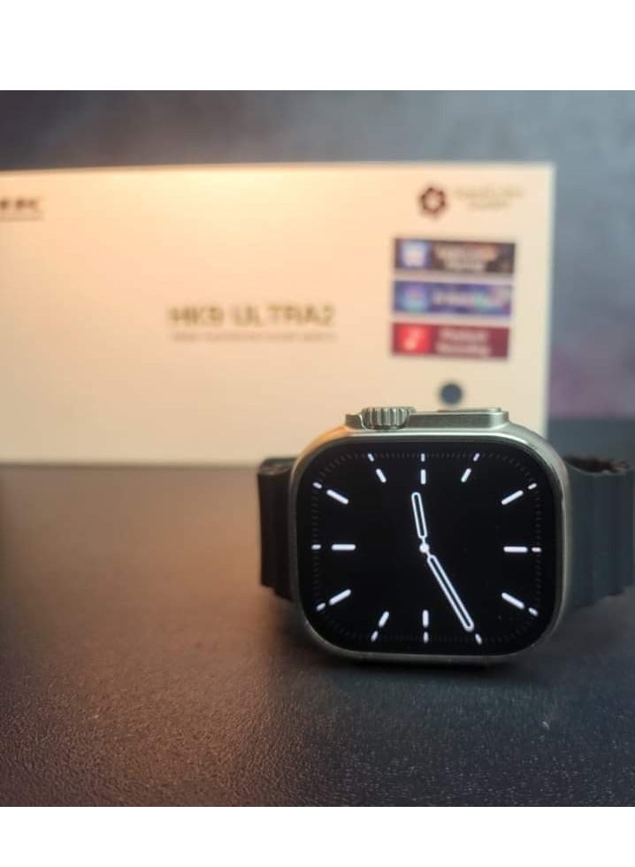 HK9 Ultra 2 2nd Generation Smart Watch with AMOLED Display and GPT Chat. Call and Message Notifications: The watch can receive call and message notifications from your smartphone.