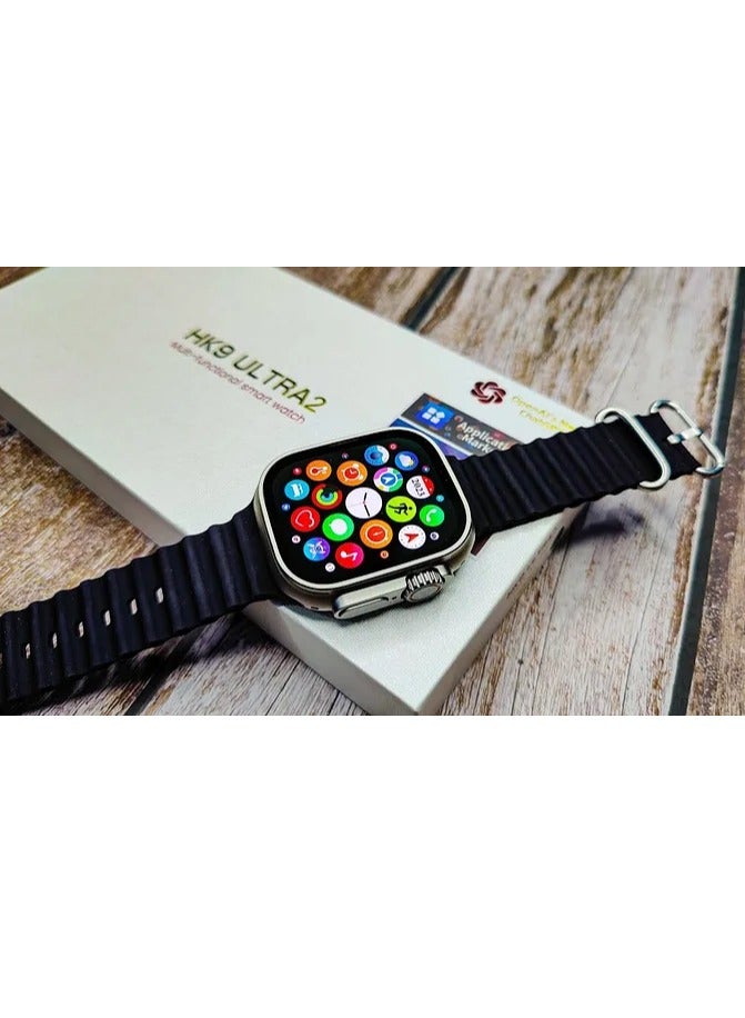 HK9 Ultra 2 2nd Generation Smart Watch with AMOLED Display and GPT Chat. Call and Message Notifications: The watch can receive call and message notifications from your smartphone.