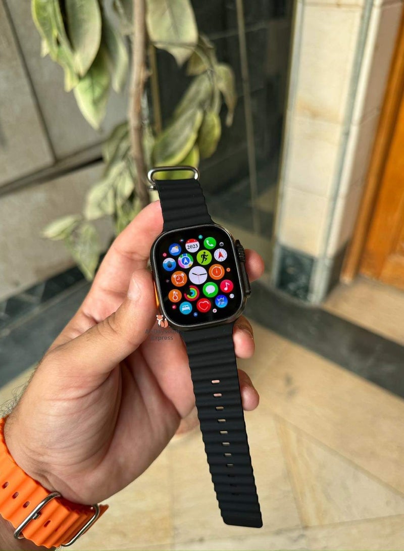 HK9 Ultra 2 2nd Generation Smart Watch with AMOLED Display and GPT Chat. Call and Message Notifications: The watch can receive call and message notifications from your smartphone.