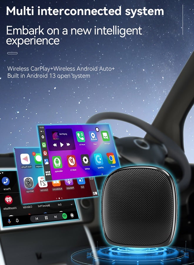 TUNKE Android 13 CarPlay AI Box Pro, 4GB+64GB, Snapdragon QCM6115, Wireless CarPlay & Android Auto, Google Play, Netflix, YouTube, 30% Faster Performance - Image 5