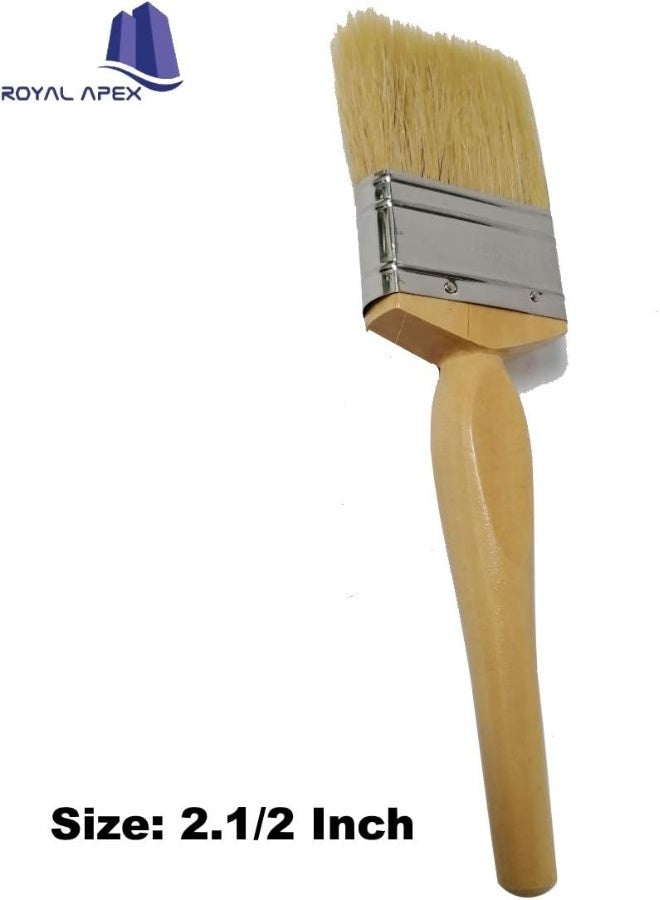Royal Apex Royal Apex Paint Brushes - Long Quality bristles/Comfortable Wooden Handle - for All Types of Painting (2-1/2Inch)  - Image 2