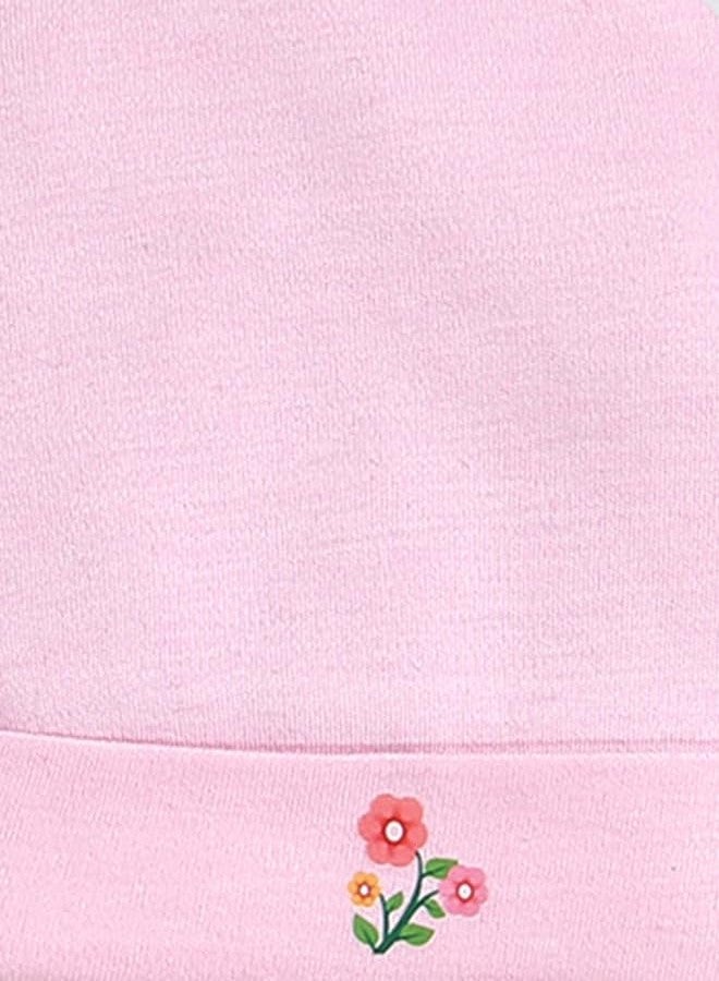 BUMZEE Pink Boys Cotton Cap Mitten Bootie Set Age - 0-3 Months (Peb9484) - Image 5