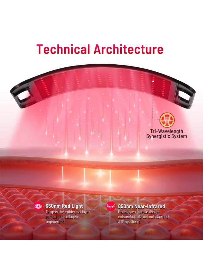 والالا جهاز العلاج بالضوء الأحمر للجسم 660 نانومتر و850 نانومتر، مصباح العلاج بالضوء تحت الأحمر مع حامل لتخفيف الألم، واستعادة العضلات، ودعم المفاصل، ورأس قابل للتعديل 360 درجة، ولوحة العلاج بالضوء الأحمر للاستخدام المنزلي - Image 2