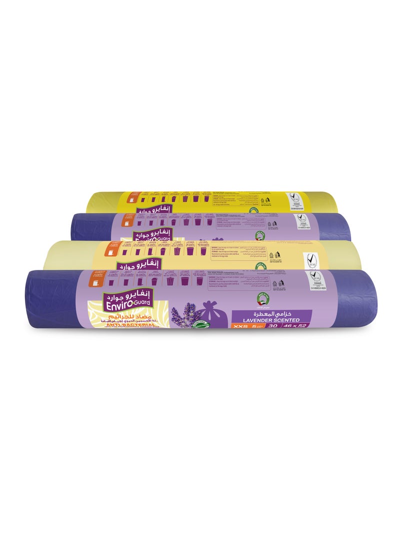 Enviro Guard Anti Bacterial Scented XXS Garbage Bag Rolls 4 x 30 Pcs  - Image 2
