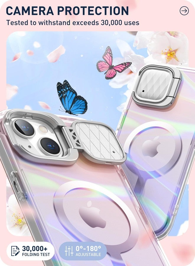 آي-بلاسون جراب i-Blason لهواتف iPhone 15/14/13، مقاس 6.1 بوصة، مع واقي شاشة مدمج، متوافق مع MagSafe، وغطاء للكاميرا، لون أسود - Image 3