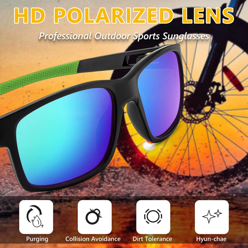 FEISEDY FEISEDY Polarized Sunglasses Men Women Driving Cycling Running Golf Sports Glasses Lightweight TR90 Frame B2915  - Image 4