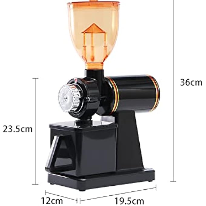 rayihni Electric Coffee Bean Grinder 250G CommercialHome Milling Grinding Machine 180W Automatic Burr Grinder Professional Miller 8 Fine  Coarse Grind Size Settings Stainless Steel Cutter Pulverizer - Image 5