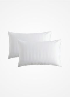 Master Home Textile Microfiber Hotel Duvet Cover Sets, Fits 160 cm x 200 cm Size Bed, 4 Pcs Queen Size, Hotel Stripe Pattern  - Image 4