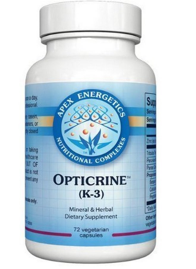 Apex Energetics Opticrine (K 03) 72 Capsules  - Image 1