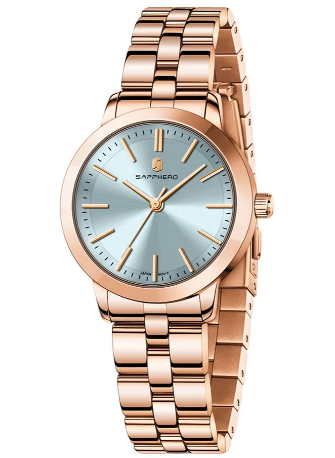 Sapphero SAPPHERO Wrist Watch for Women Luxury Ladies Watches Women's Bracelet Watch Small Stainless Steel Analog 5ATM Waterproof Watches for