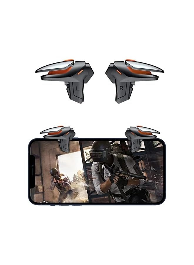 بروماس زوج واحد من مشغلات الهاتف المحمول، مشغل وحدة تحكم الألعاب، ملحقات ألعاب الهاتف المحمول، حساسية عالية، وحدة تحكم ألعاب الهاتف المحمول لـ Pubg، Fortnite، لعبة Call Of Duty Mobile، مشغلات Pubg - Image 1