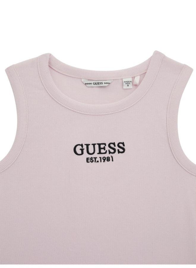 GUESS Kids Midi Crew Neck T-Shirt  - Image 3