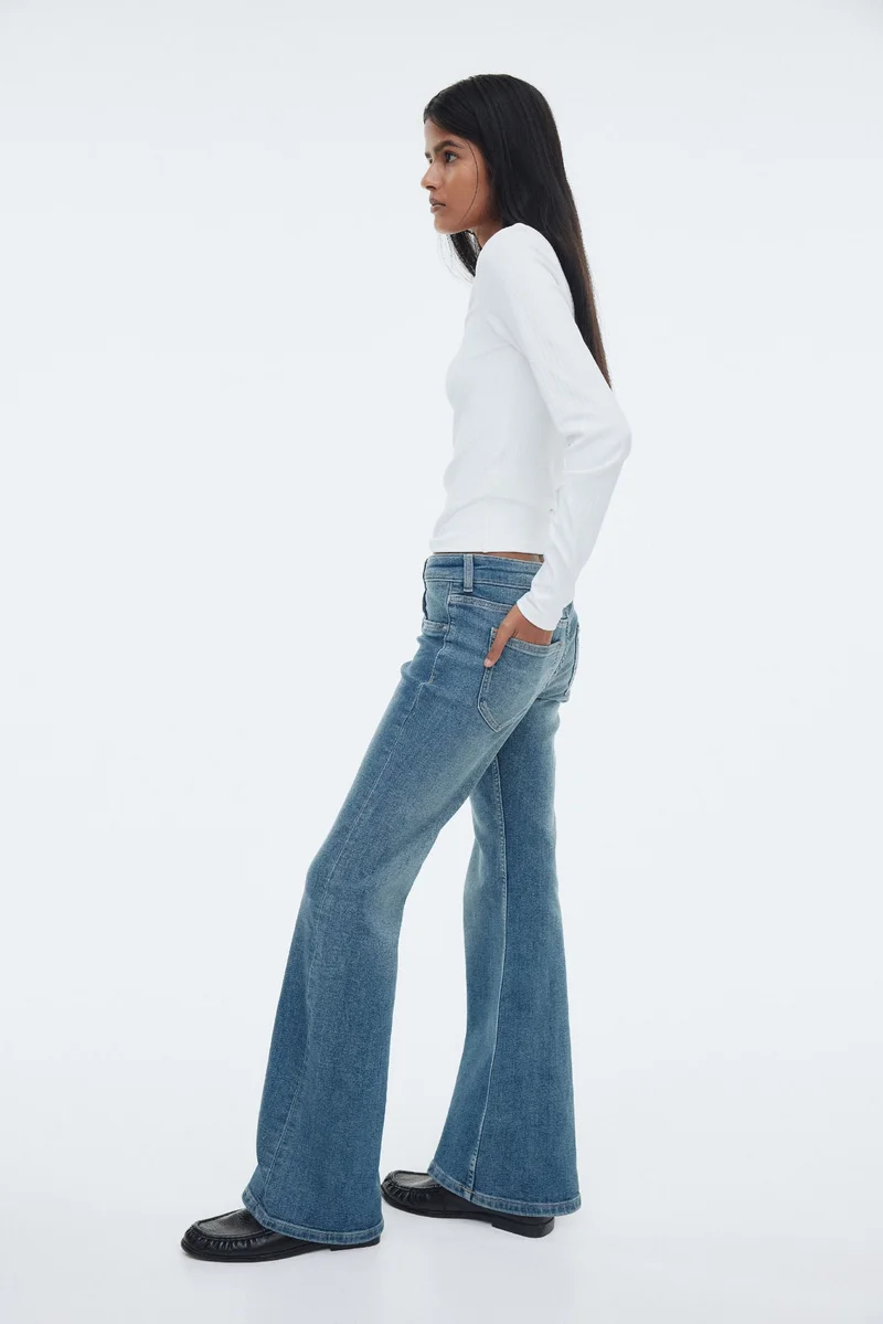 H&M Flared Low Jeans