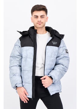 Reebok Men Sportswear Fit Long Sleeves Outdoor Jacket, Grey  - Image 1