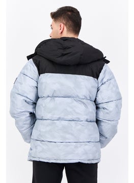 Reebok Men Sportswear Fit Long Sleeves Outdoor Jacket, Grey  - Image 3