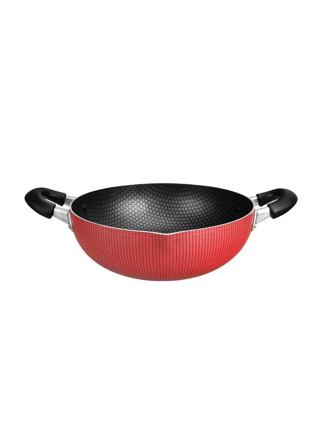 Royalford Scarlet Honeycomb Kadai 26 cm