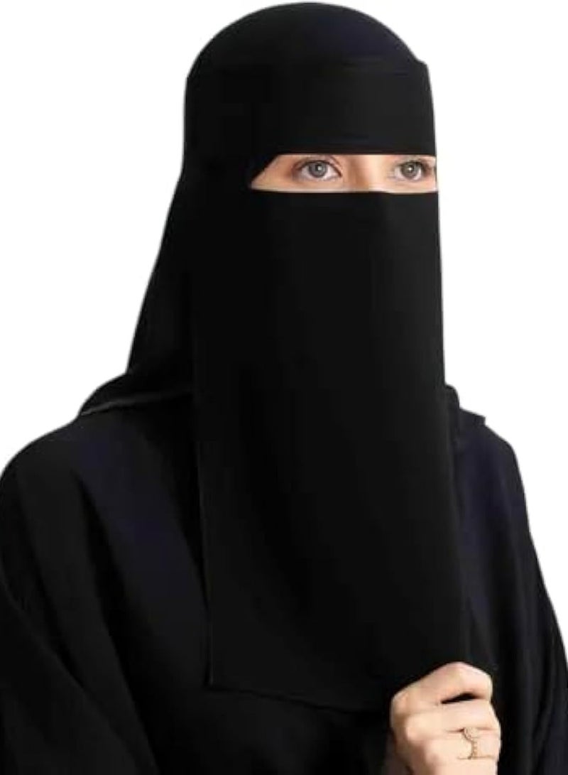 Traditional Arabian Niqab – Elegant Modest Face Covering, Soft Meterial, Premium Quality Face Veil For women 16x14 - Image 2