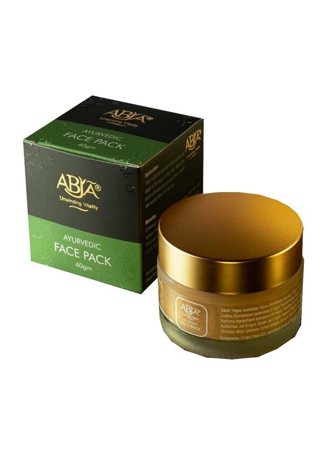 Abja Ayurvedic Face Pack| Control Excess Oil| Instant Anti-Tan, Dark Circle Reduction & Complexion Enhancement Pack| |A Powerhouse Blend Of Time-Tested Ingredients Designed To Pamper Your Skin(40g) - Image 1