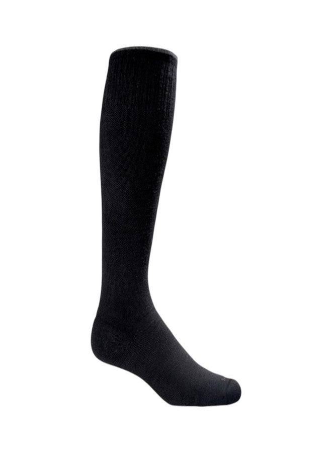 Sockwell Men's Circulator Moderate Graduated Compression Sock, Black Solid - L/XL