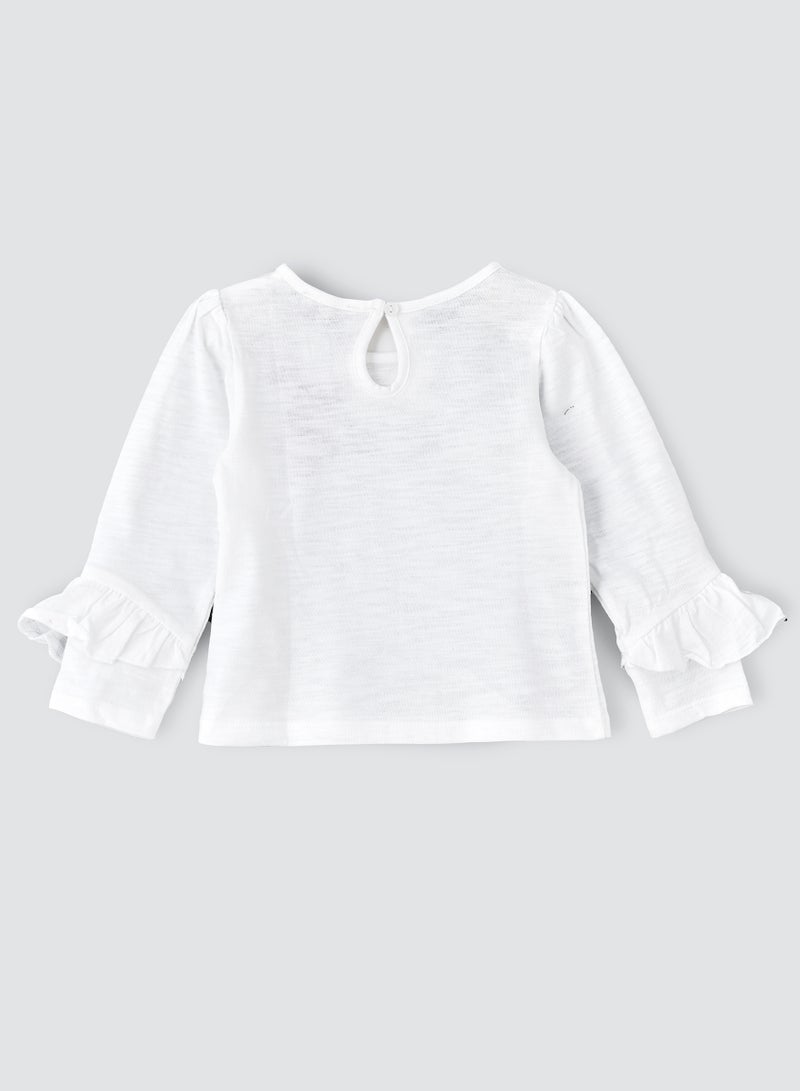 Jelliene Cozy Knit Long Sleeve T-Shirt for Girls - Image 2