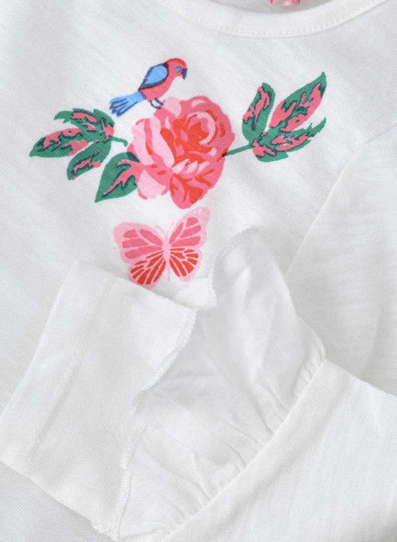 Jelliene Cozy Knit Long Sleeve T-Shirt for Girls - Image 4