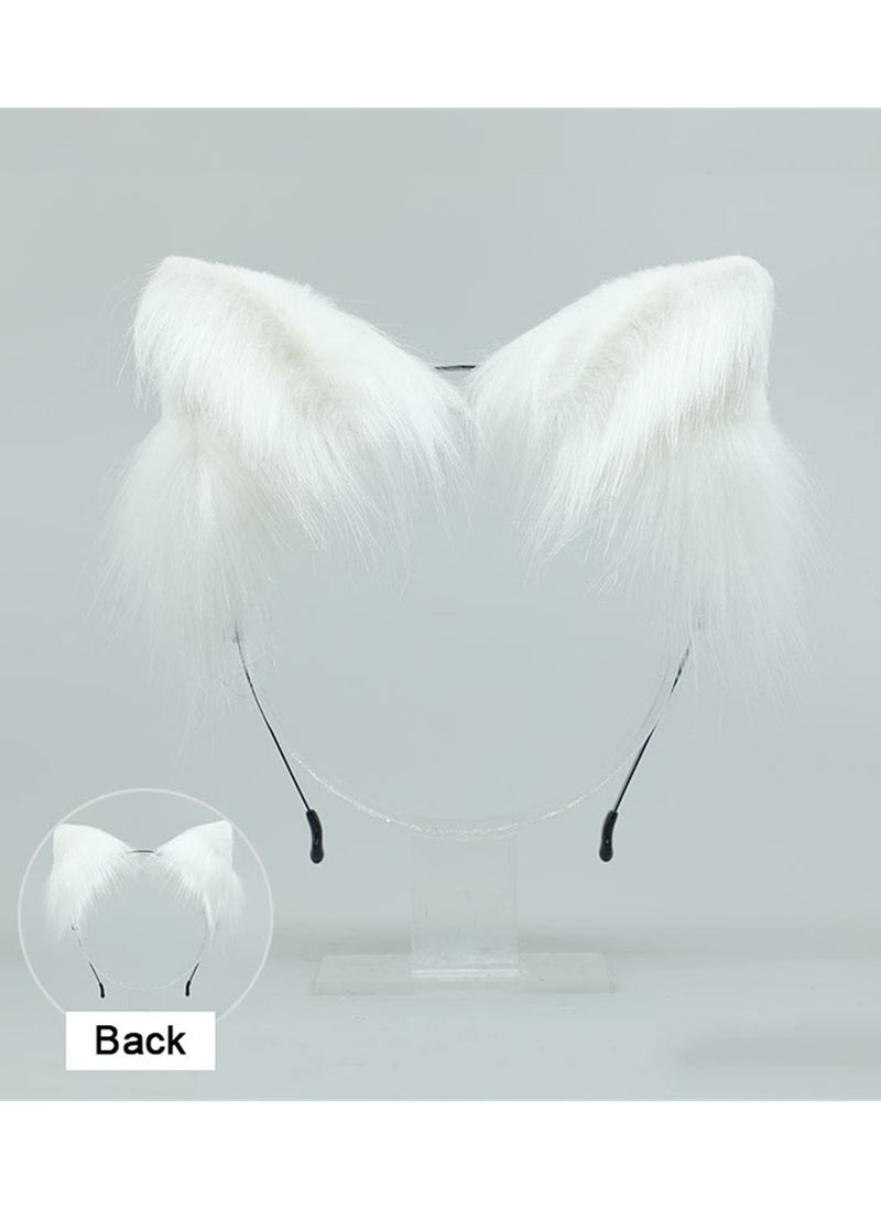 VUCATIN Cosplay Furry Wolf Cat Fox Tail and Ears Headband Set Costume Accessories Festival Fancy Party Toys Gift  - Image 2
