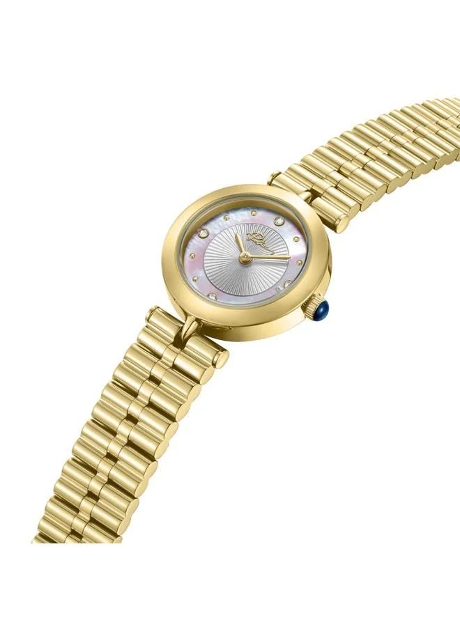 بوليس Agra White Dial Stainless Steel Bracelet Analog Watch for Women, 24mm