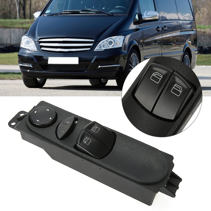 Power Window Switch White - Direct Replacement 100% New Durable Design Master Window Switch for Mercedes-Benz W639 Vito 2003-2014 - Image 5