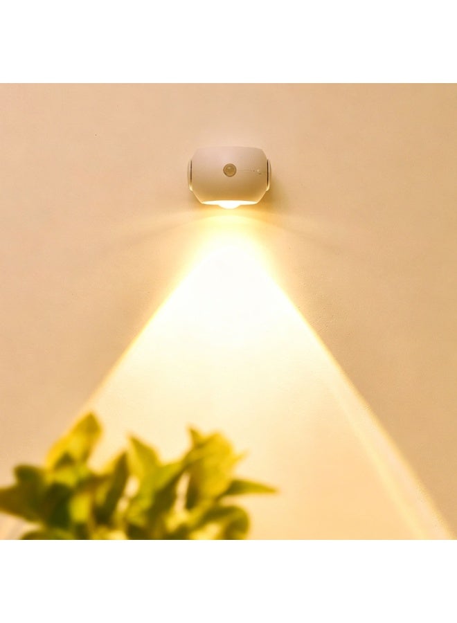 Rechargeable Magnetic Motion Sensor Night Light,  LED Wall Spotlight, 3 Color Models Motion Sensor Night Light, Rotatable Magnetic Wall Lamp for Home Decor, Bedroom, kitchen, Stairway, Closet,  Emergency Lighting - Image 5