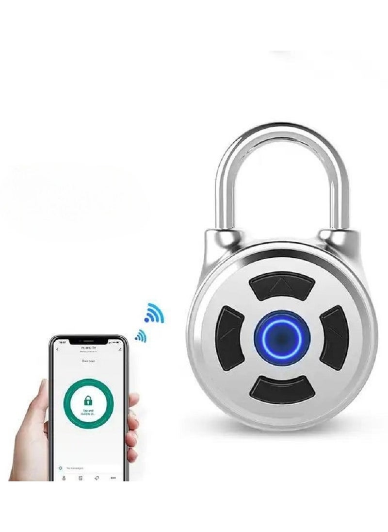Bluetooth Padlock, Universal Mini Electronic Padlock APP Control Password Lock for Dormitory Cabinets Drawers Suitcase Intelligent Electronic Password APP Padlock  - Image 1