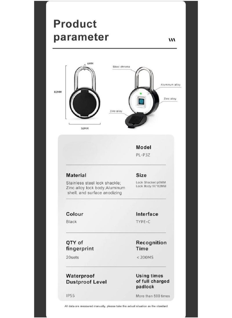 Bluetooth Padlock, Universal Mini Electronic Padlock APP Control Password Lock for Dormitory Cabinets Drawers Suitcase Intelligent Electronic Password APP Padlock