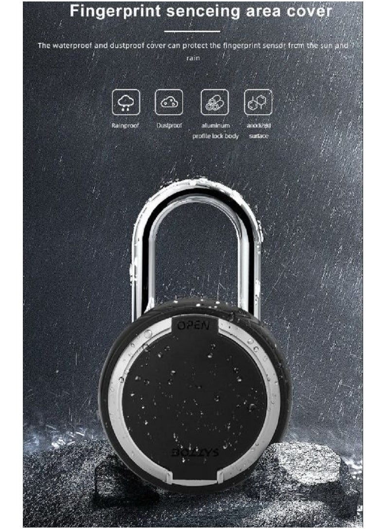 Bluetooth Padlock, Universal Mini Electronic Padlock APP Control Password Lock for Dormitory Cabinets Drawers Suitcase Intelligent Electronic Password APP Padlock