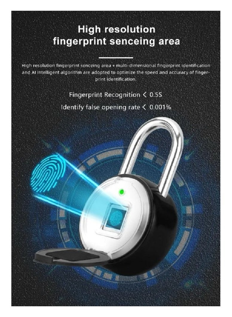 Bluetooth Padlock, Universal Mini Electronic Padlock APP Control Password Lock for Dormitory Cabinets Drawers Suitcase Intelligent Electronic Password APP Padlock