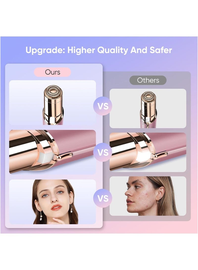 CAYGA Hair Removal for Women Device, Remover Women Face, Finishing Touch Upper Lips, Chin & Cheeks, USB Rechargeable with LED LightIncluded Two Replacement Heads - Image 5